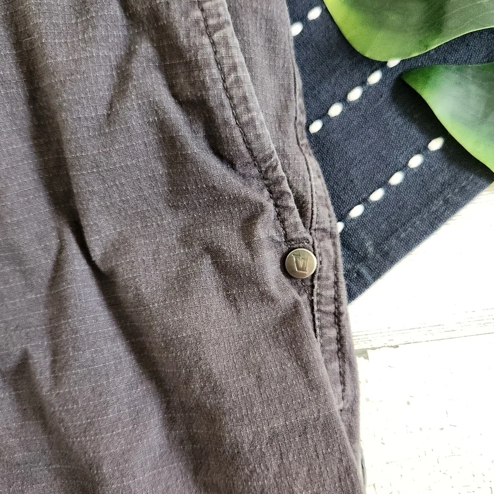 Vuori Ripstop Cropped Wide Leg Pants Charcoal Size XS